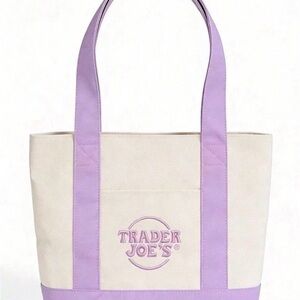 Lavender and Cream Tote Bag